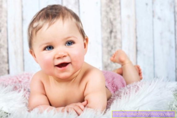 Canine tooth in the baby