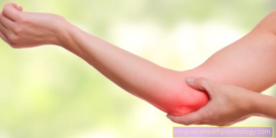 Bursitis on the elbow