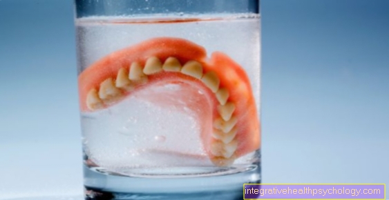 Reline a denture